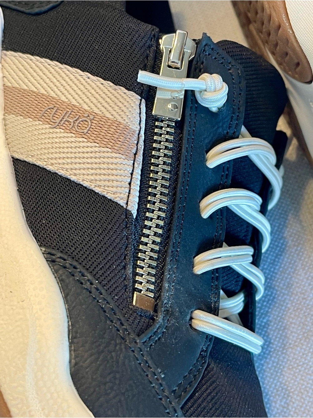 NIB RYKA CAREFREE ZIP BLACK SPORT LIFESTYLE WALKING SNEAKER WOMENS 7.5 - Picture 11 of 15
